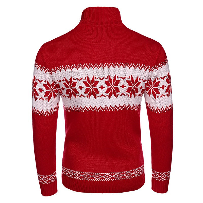 Joshua | Fair Isle Snowflake Mens Christmas Jumper