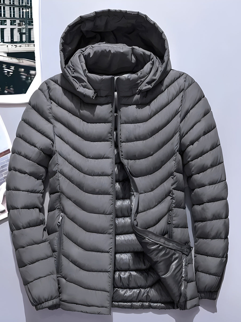 Jude | Relaxed Hooded Quilted Puffer Jacket