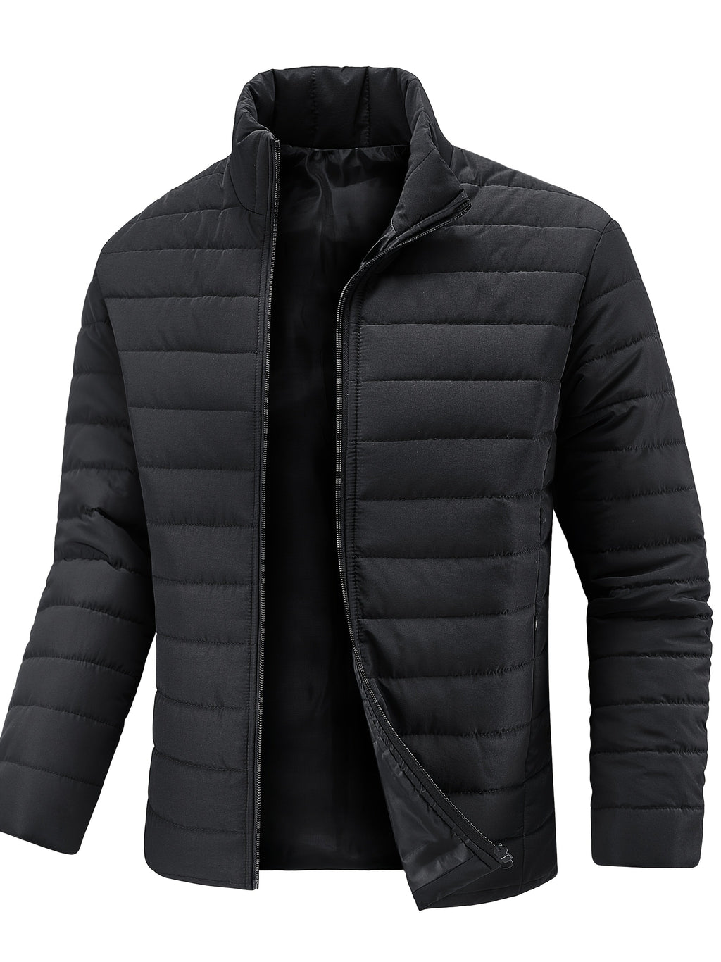 Jude | Sophisticated Quilted Mens Puffer Jacket with Stand Collar