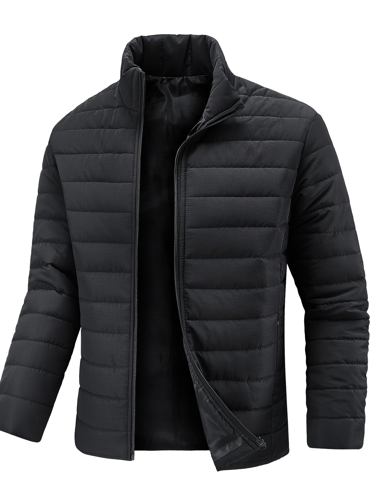 Jude | Sophisticated Quilted Mens Puffer Jacket with Stand Collar