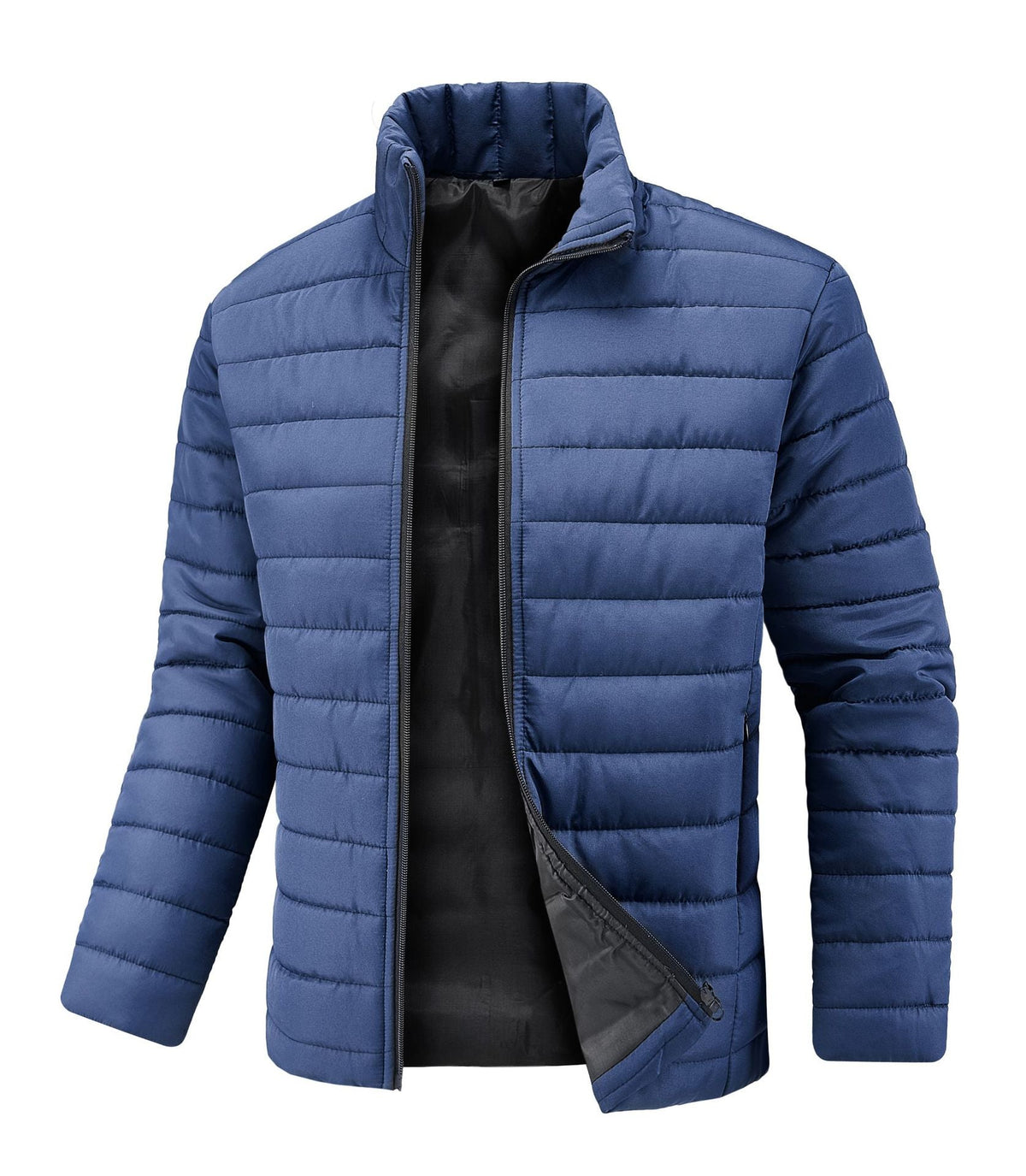 Jude | Sophisticated Quilted Mens Puffer Jacket with Stand Collar