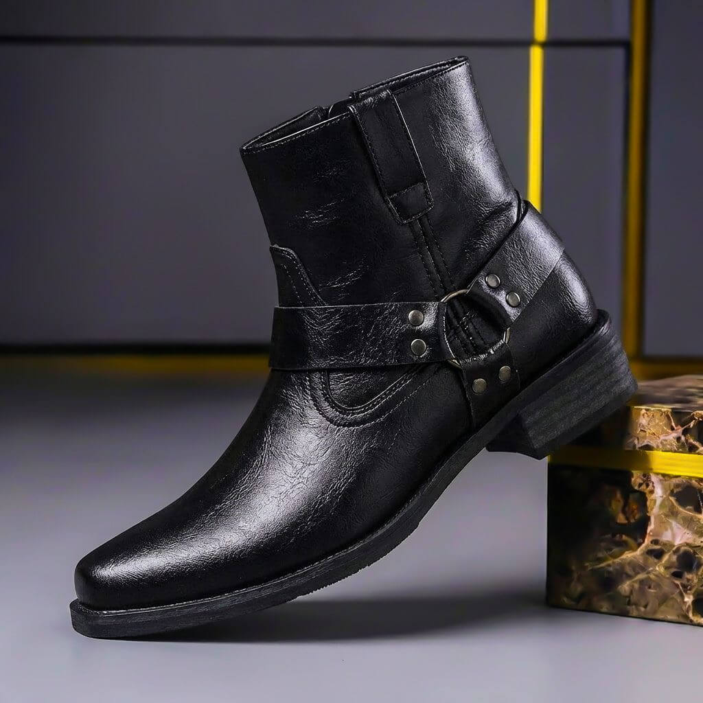 Jude | Stylish Vintage Harness Mens Boots