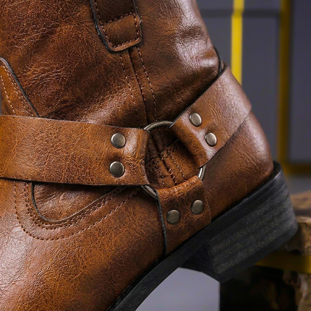 Jude | Stylish Vintage Harness Mens Boots