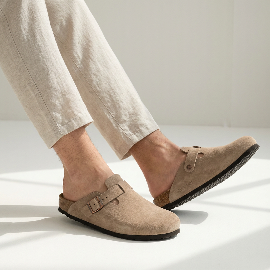 Kai | Classic Slip-On Buckle Clog Mens Slippers