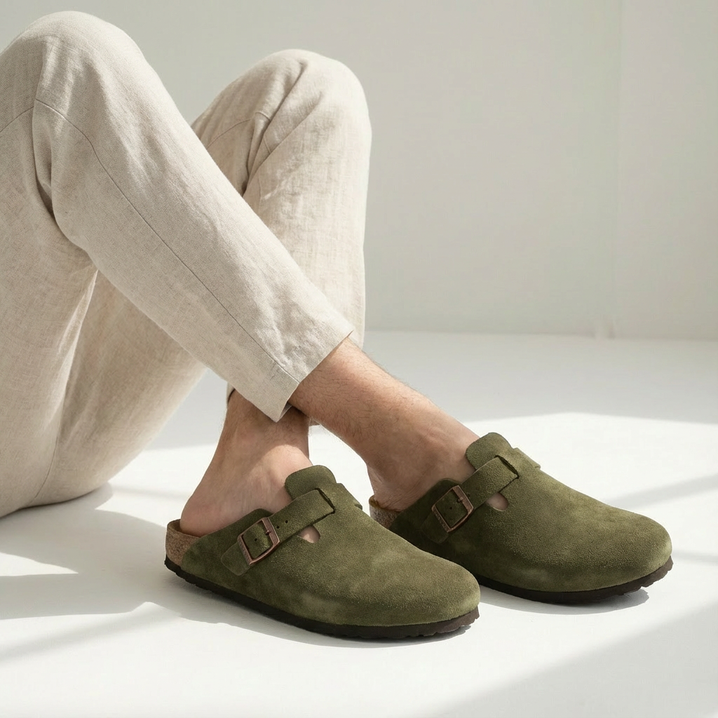 Kai | Classic Slip-On Buckle Clog Mens Slippers