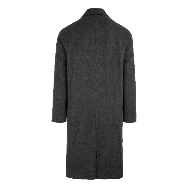 Kai | Timeless Herringbone Tailored Long Mens Coats