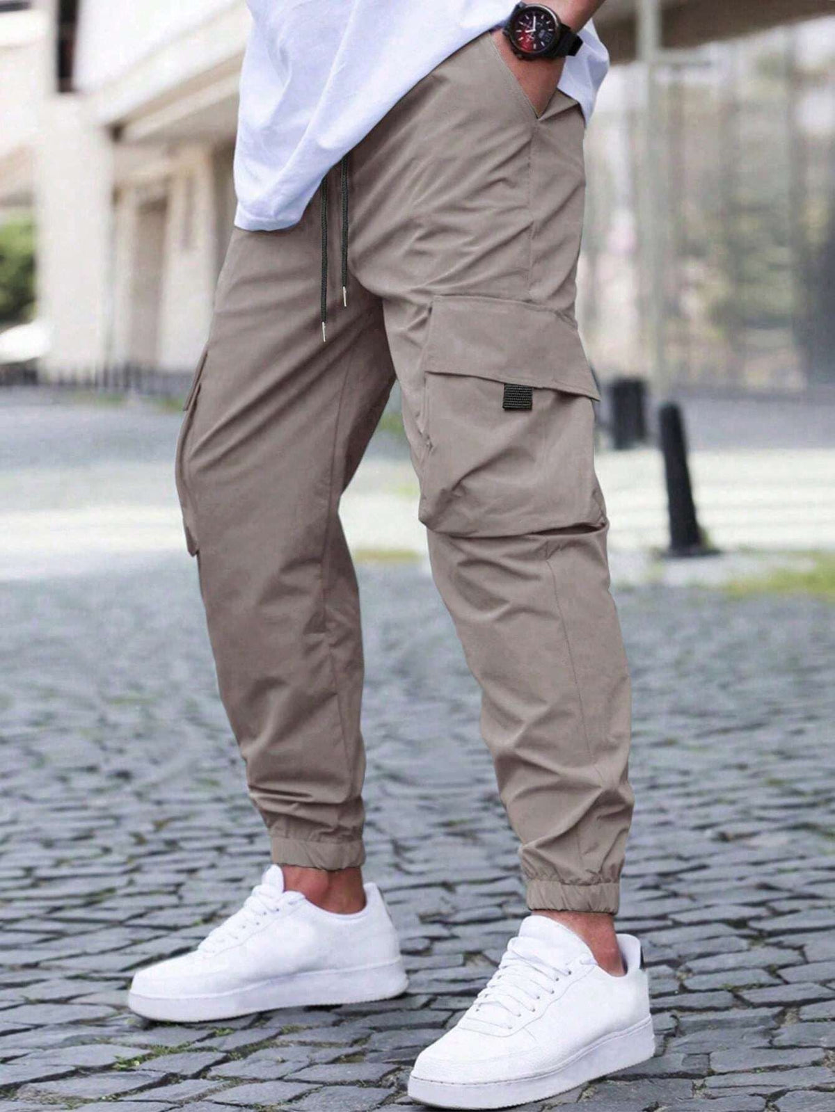 Leo | Graceful Relaxed Fit Utility Cargo Trousers