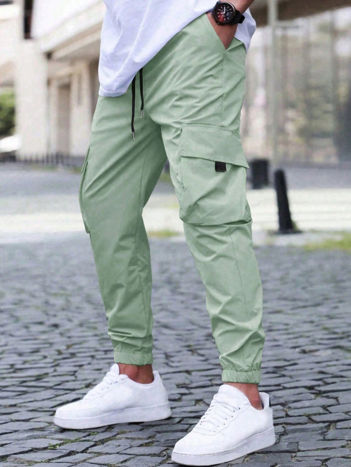 Leo | Graceful Relaxed Fit Utility Cargo Trousers
