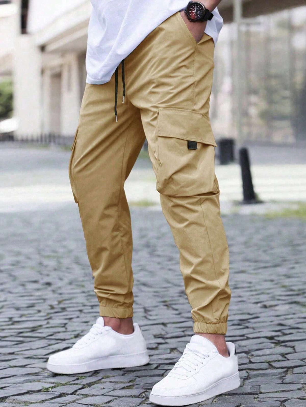 Leo | Graceful Relaxed Fit Utility Cargo Trousers