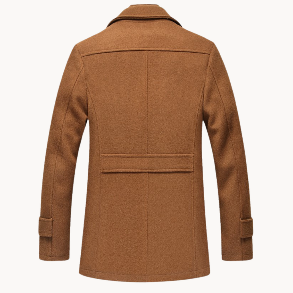 Leo | Stylish Tailored Single-Breasted Mens Overcoat