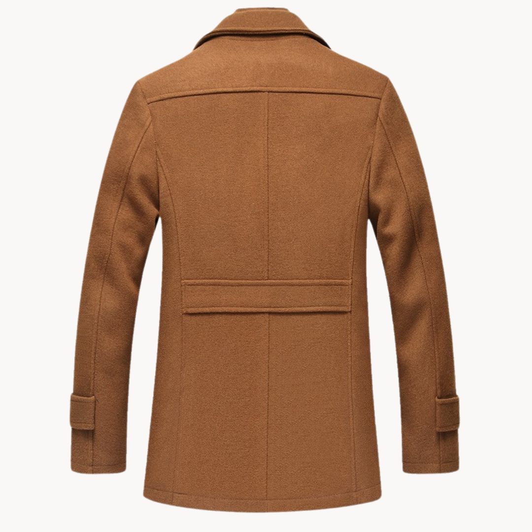 Leo | Stylish Tailored Single-Breasted Mens Overcoat