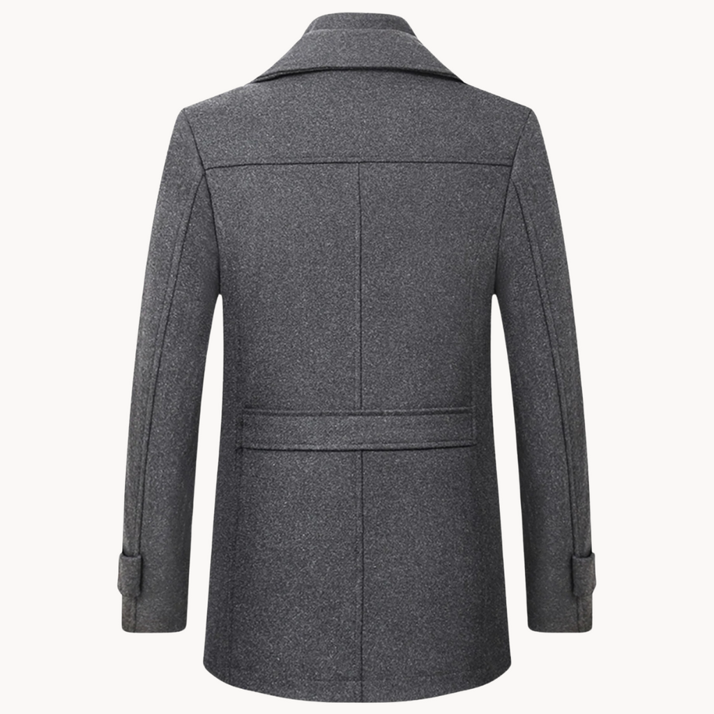 Leo | Stylish Tailored Single-Breasted Mens Overcoat