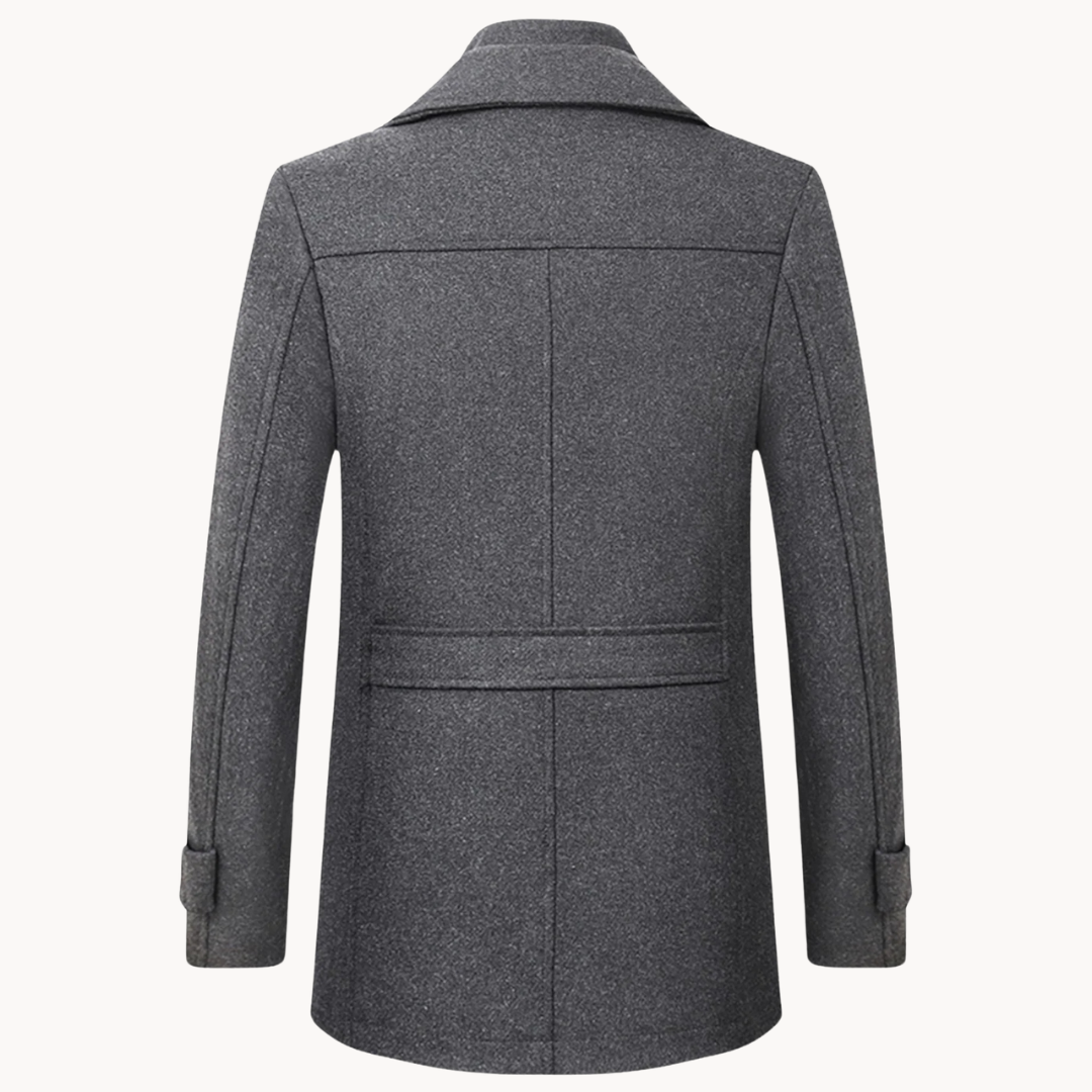 Leo | Stylish Tailored Single-Breasted Mens Overcoat