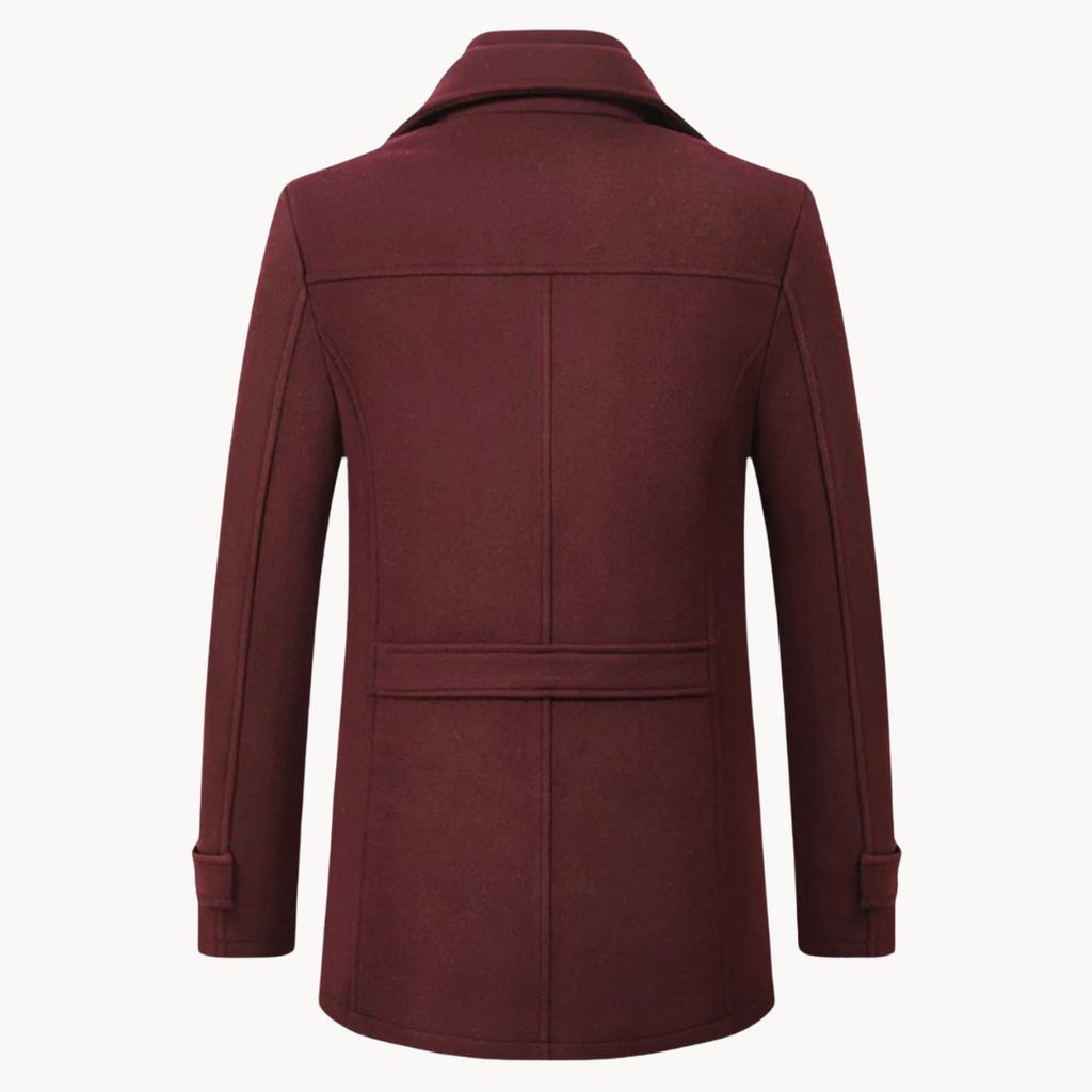 Leo | Stylish Tailored Single-Breasted Mens Overcoat