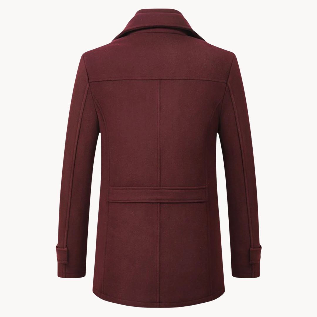 Leo | Stylish Tailored Single-Breasted Mens Overcoat