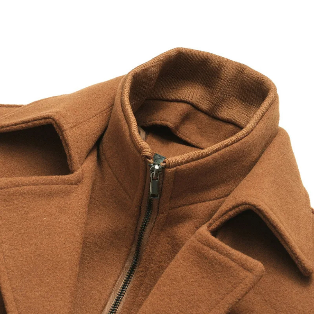 Leo | Stylish Tailored Single-Breasted Mens Overcoat