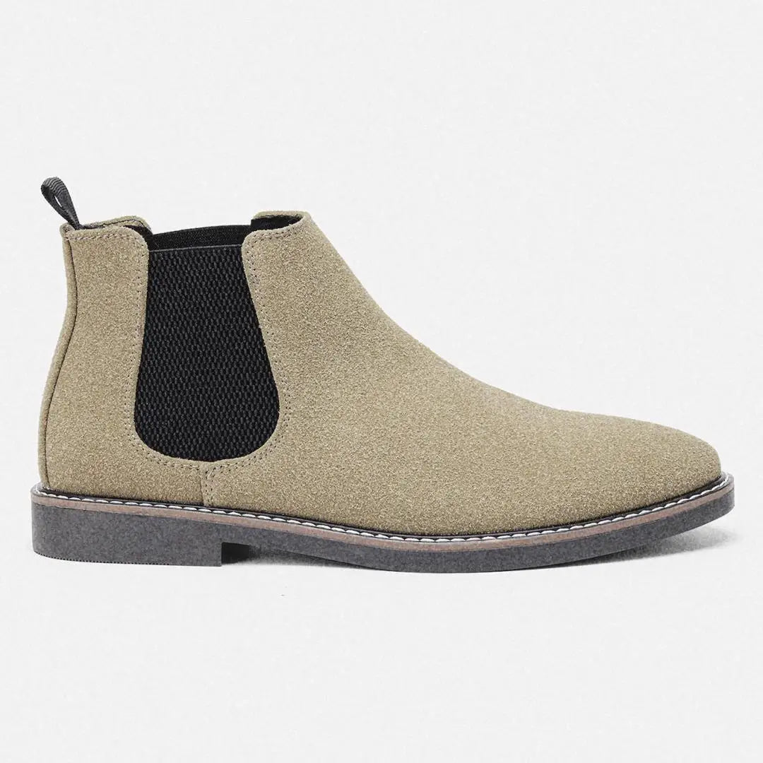 Leo | Timeless Ankle Height Suede-Look Chelsea Boots