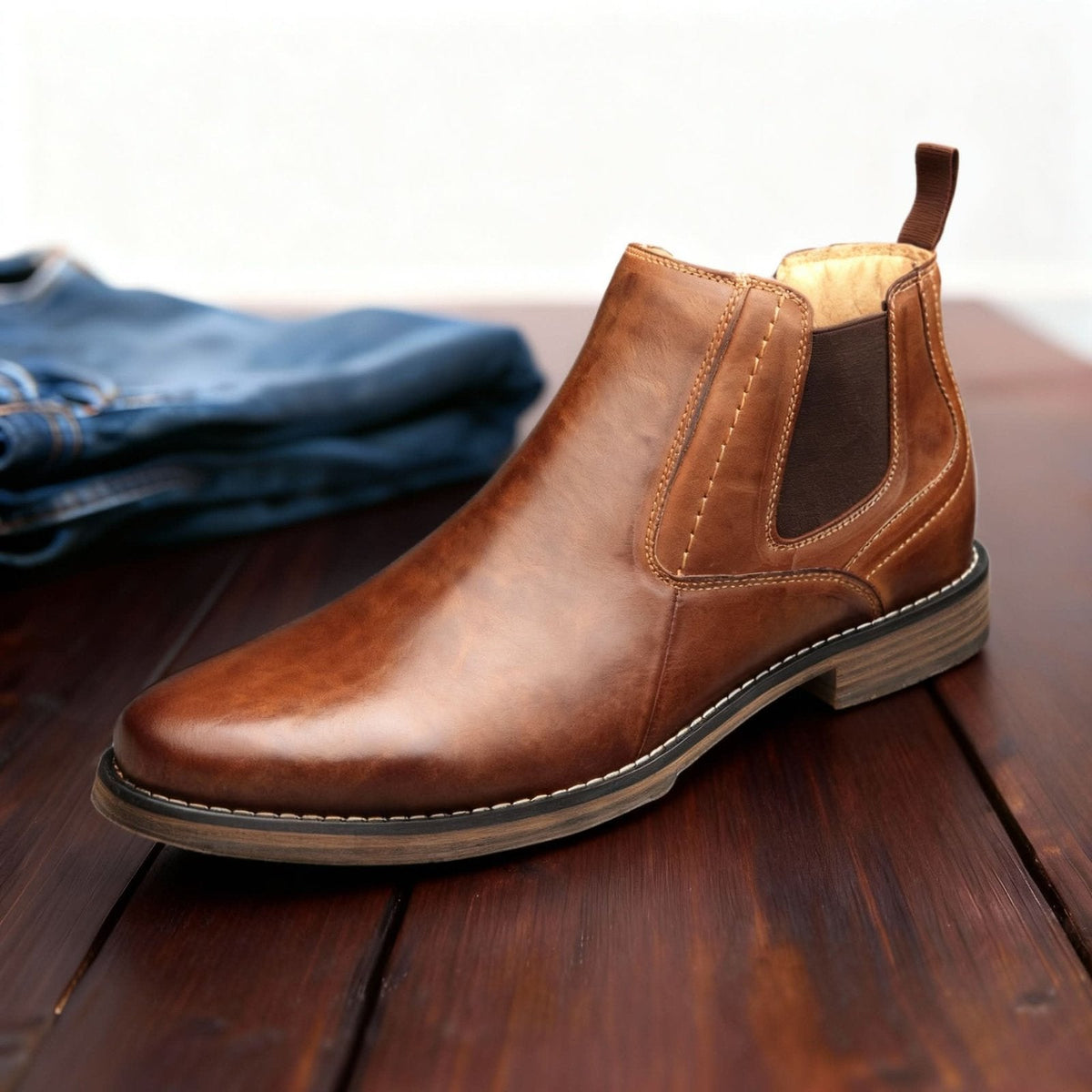 Leo | Timeless Chelsea Mens Boots with Elastic Side Panels
