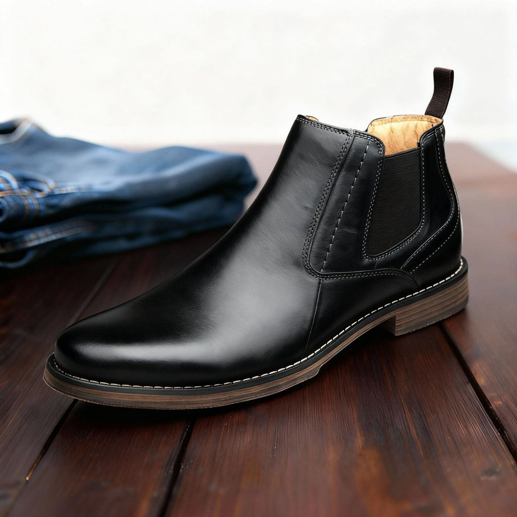 Leo | Timeless Chelsea Mens Boots with Elastic Side Panels