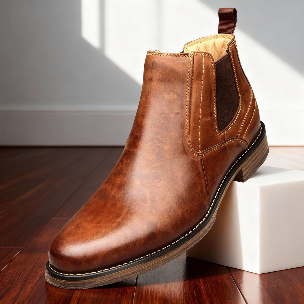 Leo | Timeless Chelsea Mens Boots with Elastic Side Panels