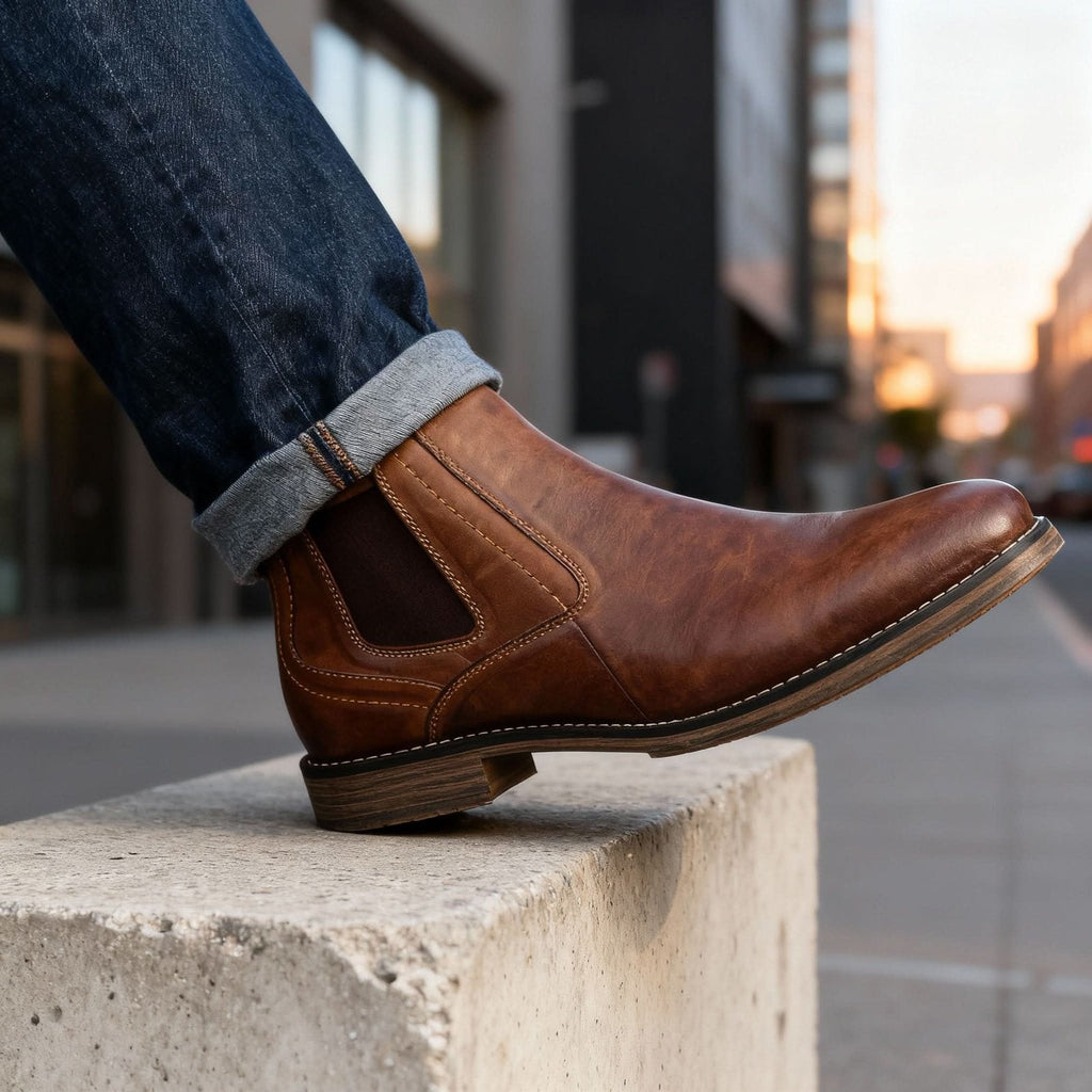 Leo | Timeless Chelsea Mens Boots with Elastic Side Panels