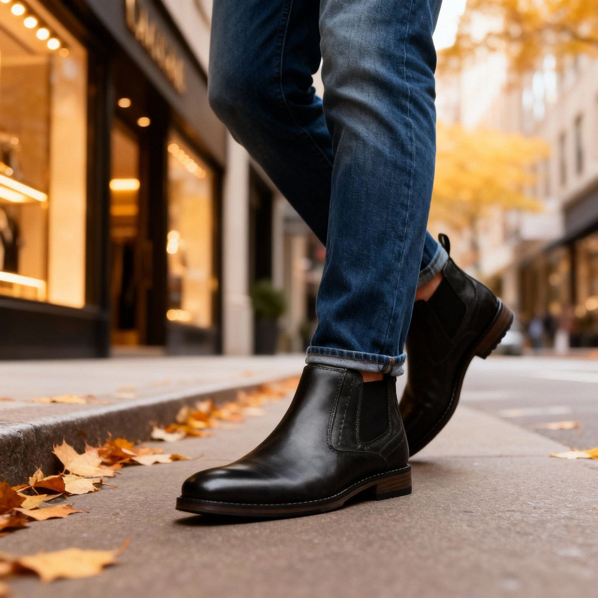 Leo | Timeless Chelsea Mens Boots with Elastic Side Panels