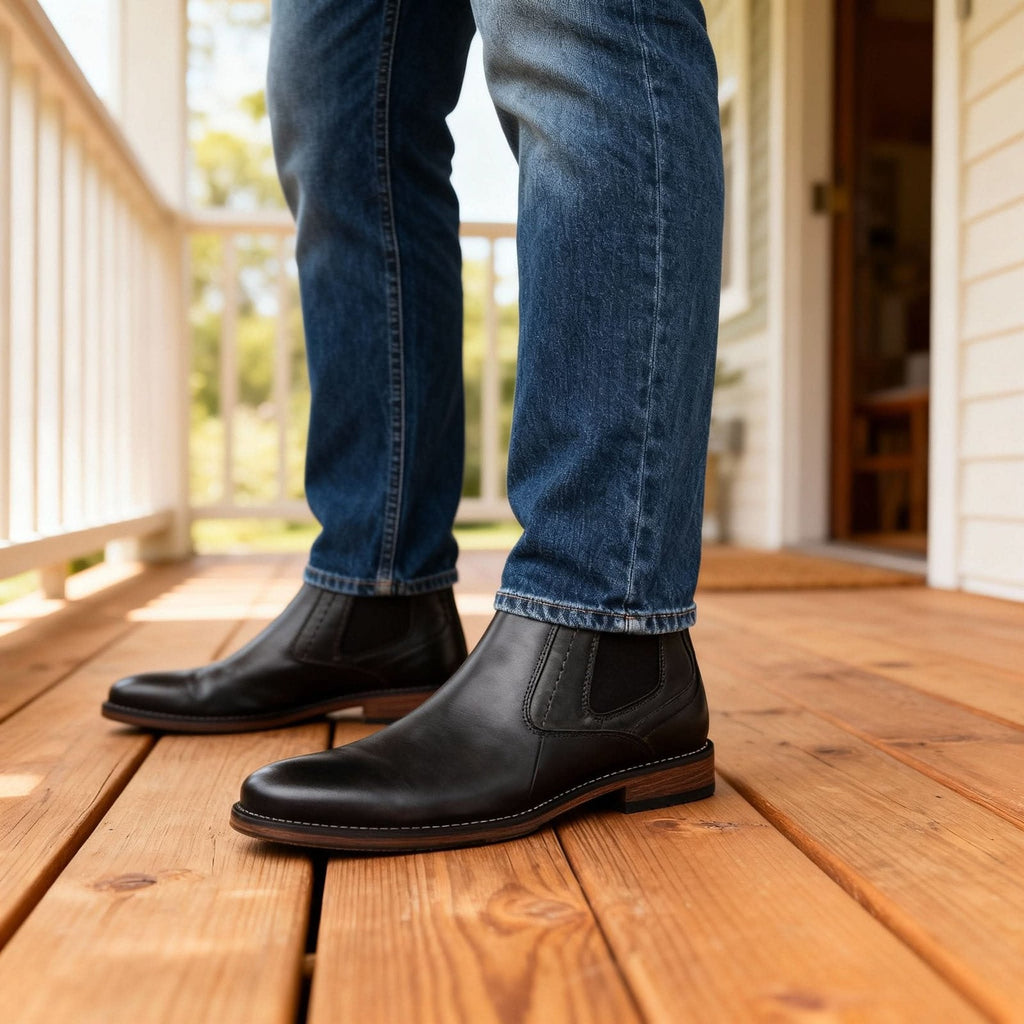 Leo | Timeless Chelsea Mens Boots with Elastic Side Panels