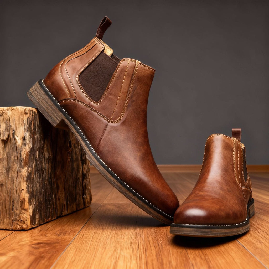 Leo | Timeless Chelsea Mens Boots with Elastic Side Panels