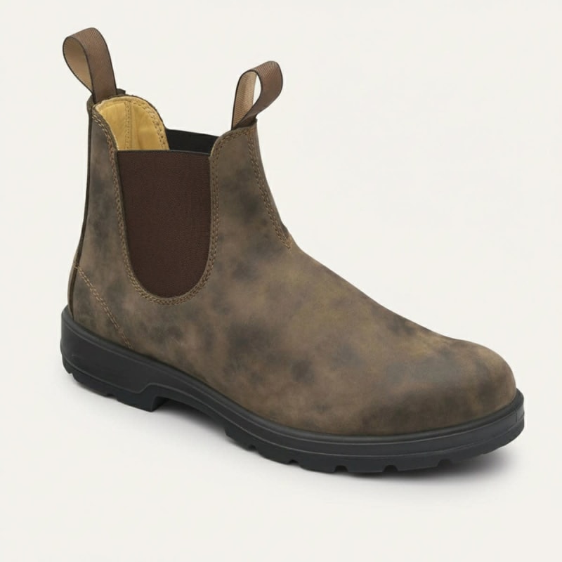 Leo | Weathered Pull-On Chelsea Mens Boots