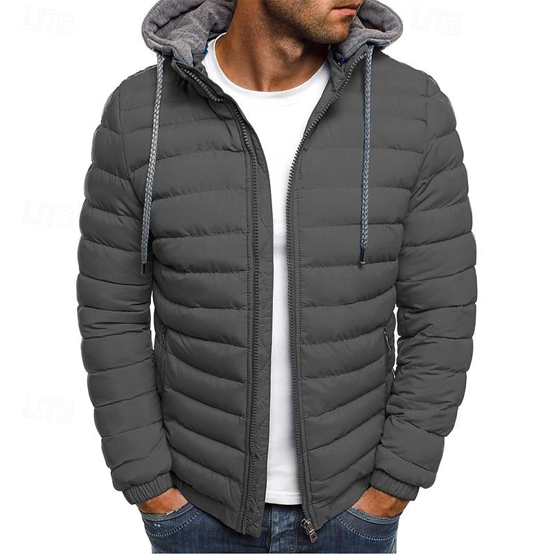 Leon | Polished Hooded Quilted Puffer Jacket
