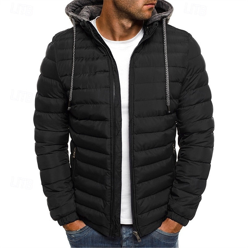 Leon | Polished Hooded Quilted Puffer Jacket