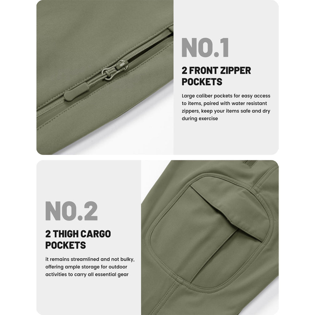 Liam | Hiking Mens Cargo Trousers with Zip Pockets