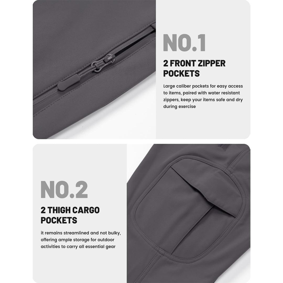 Liam | Hiking Mens Cargo Trousers with Zip Pockets