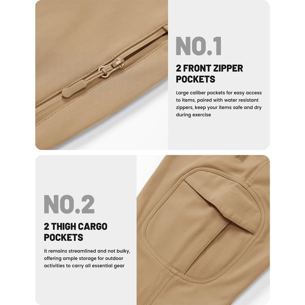 Liam | Hiking Mens Cargo Trousers with Zip Pockets