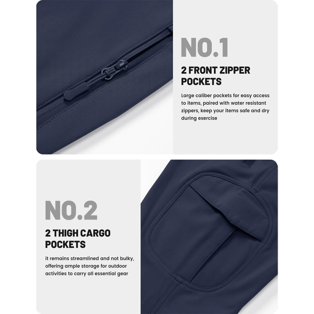 Liam | Hiking Mens Cargo Trousers with Zip Pockets