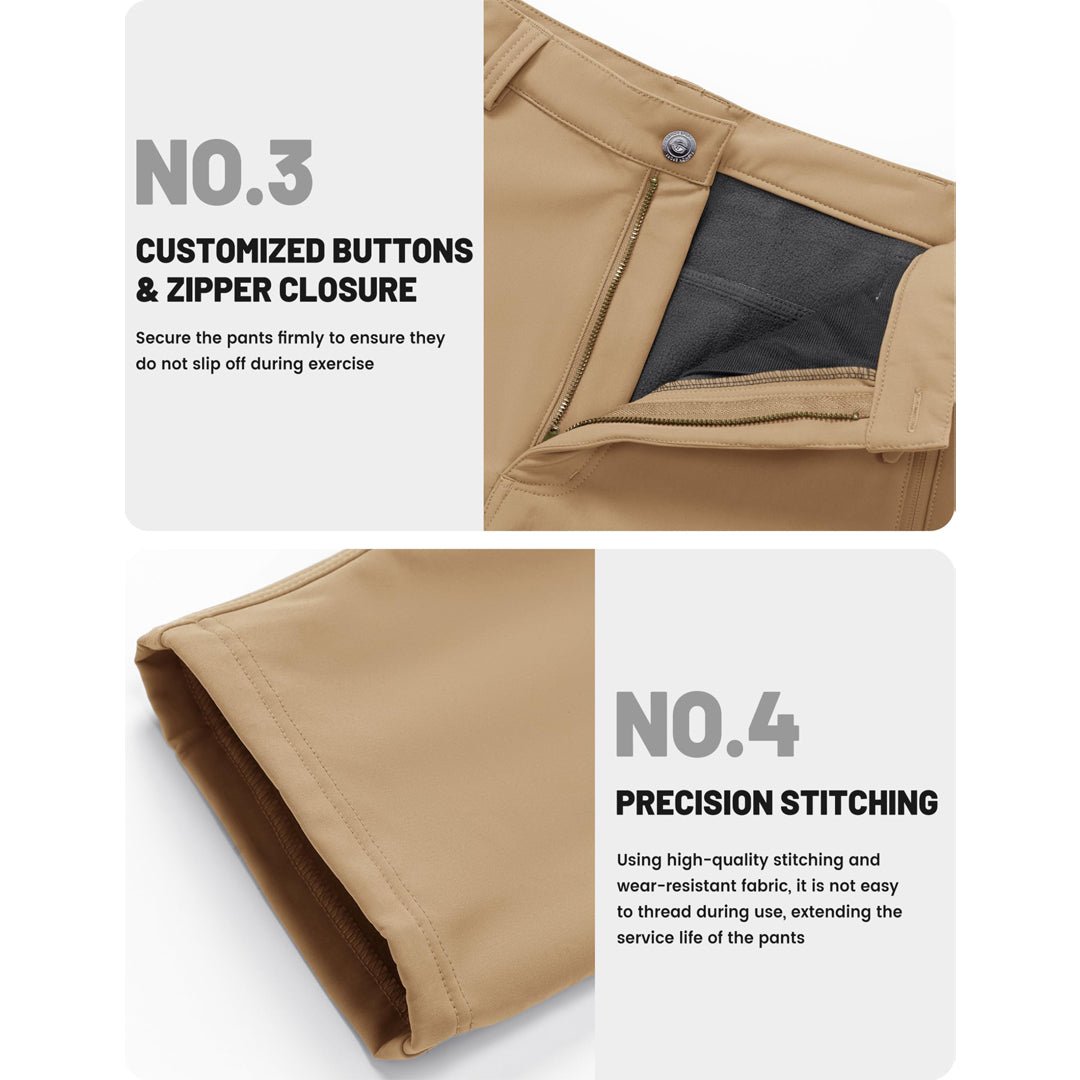 Liam | Hiking Mens Cargo Trousers with Zip Pockets