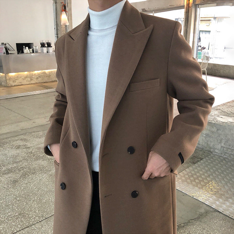 Liam | Timeless Double-Breasted Wool-Look Mens Coat