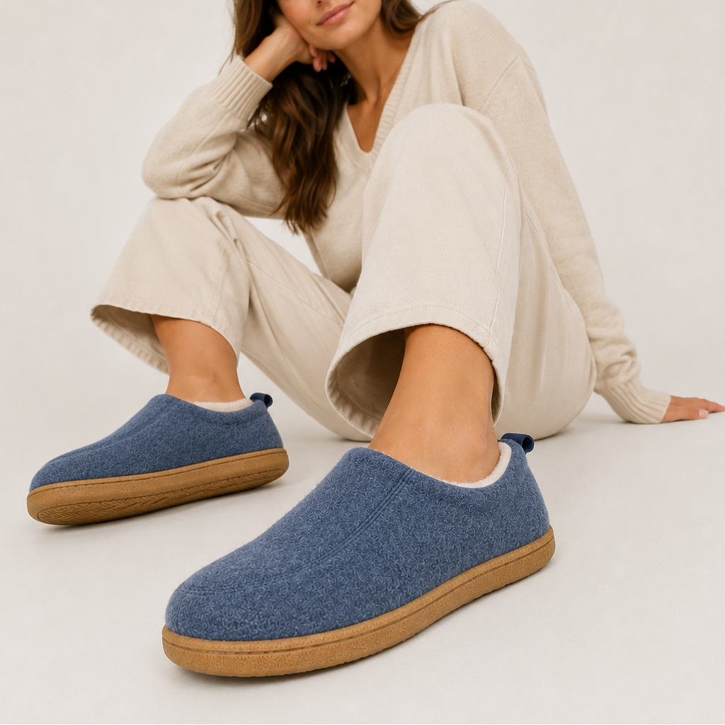 Liam | Timeless Fleece Lined Mens Slippers with Supportive Sole