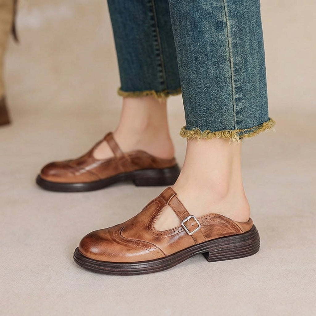 Lily | Effortless Wingtip Mary Jane Shoes