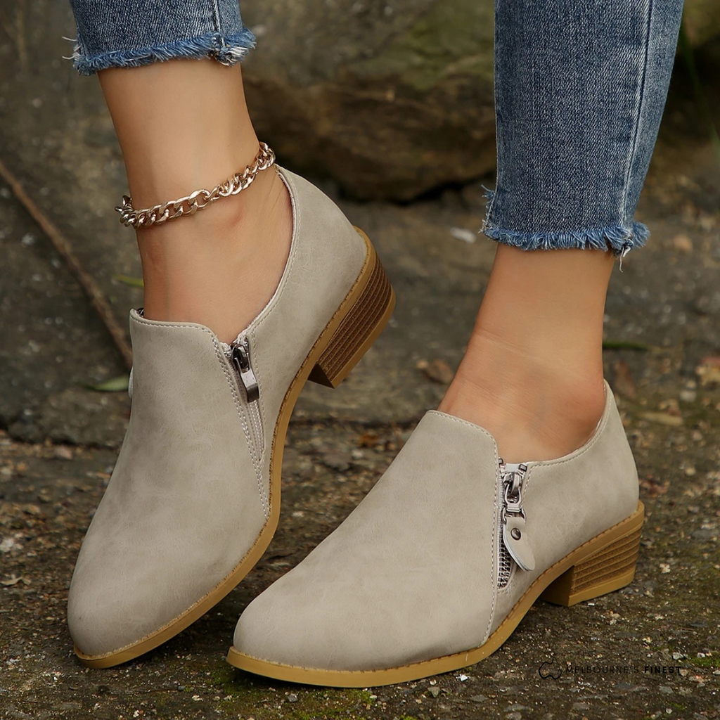 Lily | Elegant Orthopedic Zip Up Ankle Boots with Cushioned Sole
