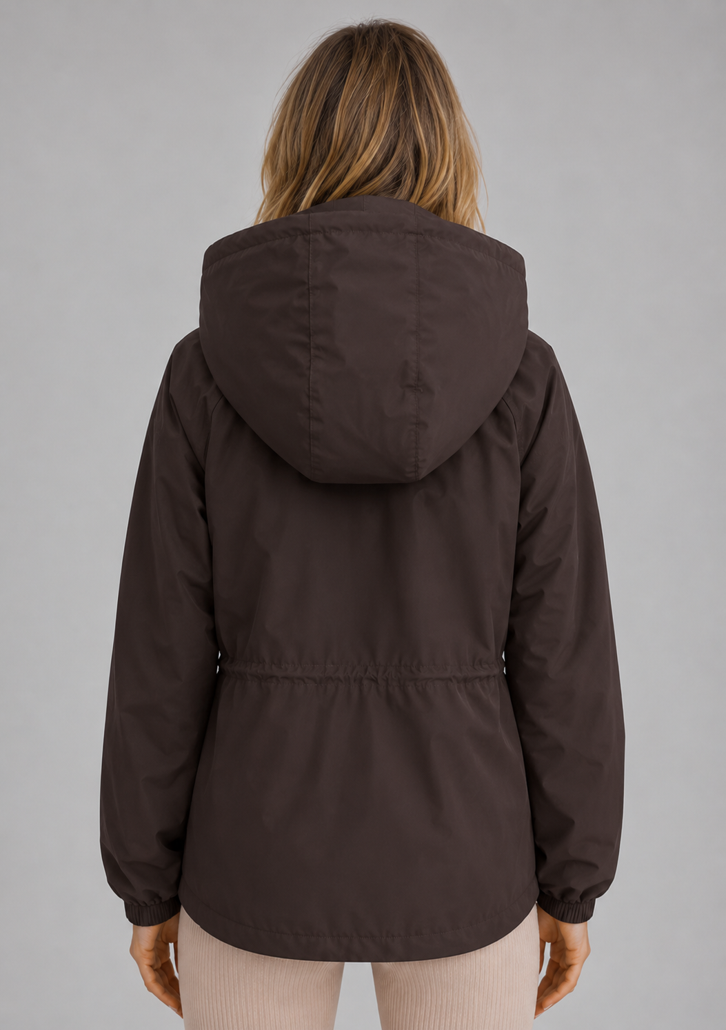 Lily | Polished Hooded Waterproof Jacket with Drawstring Waist