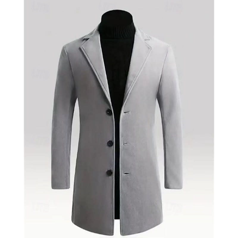 Logan | Effortless Single Breasted Long Mens Coat