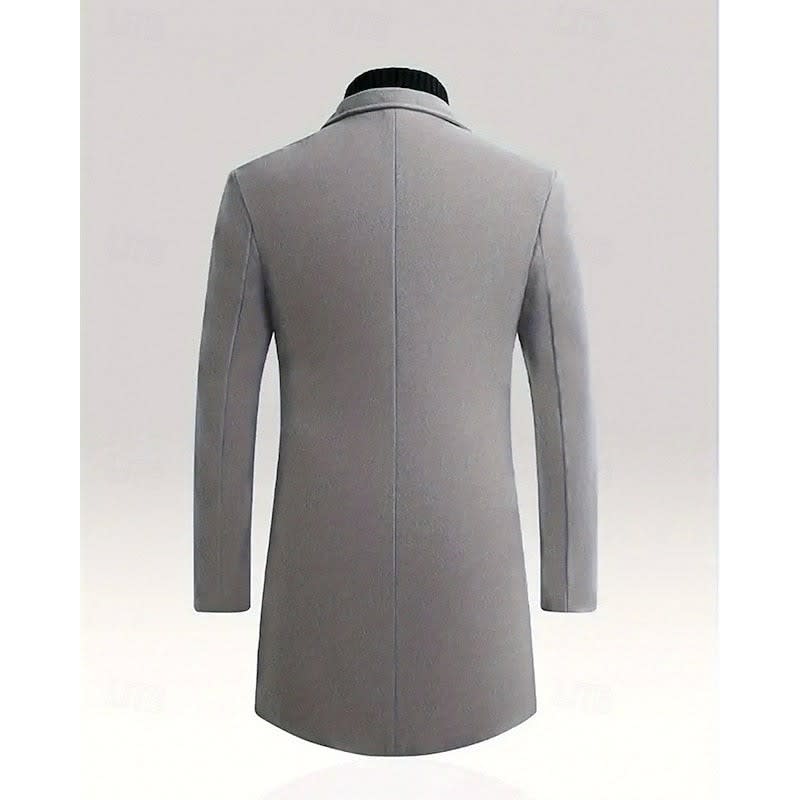 Logan | Effortless Single Breasted Long Mens Coat