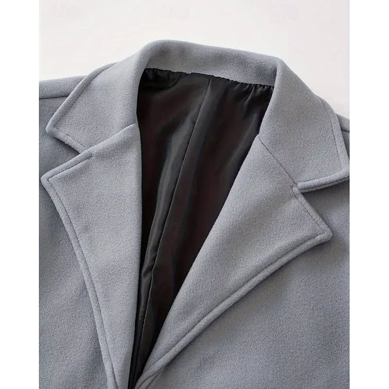 Logan | Effortless Single Breasted Long Mens Coat