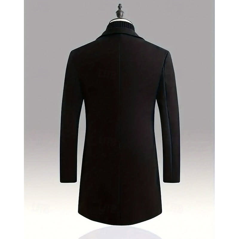 Logan | Effortless Single Breasted Long Mens Coat