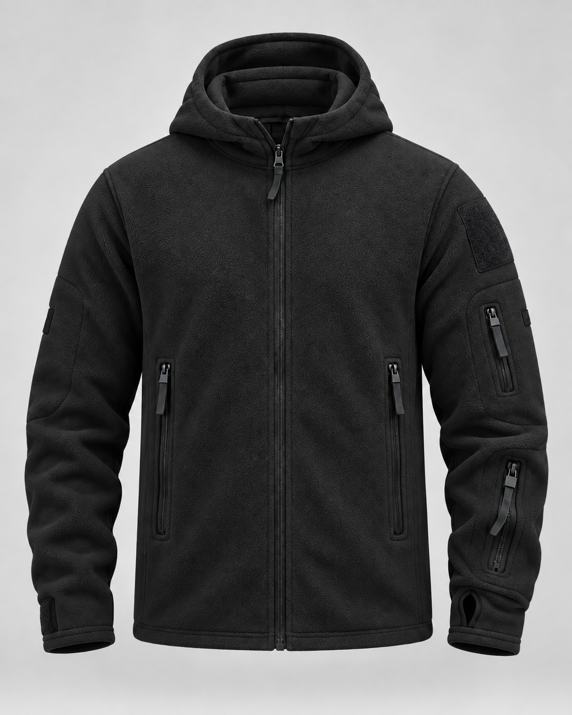 Logan | Hooded Full Zip Mens Fleece Jacket