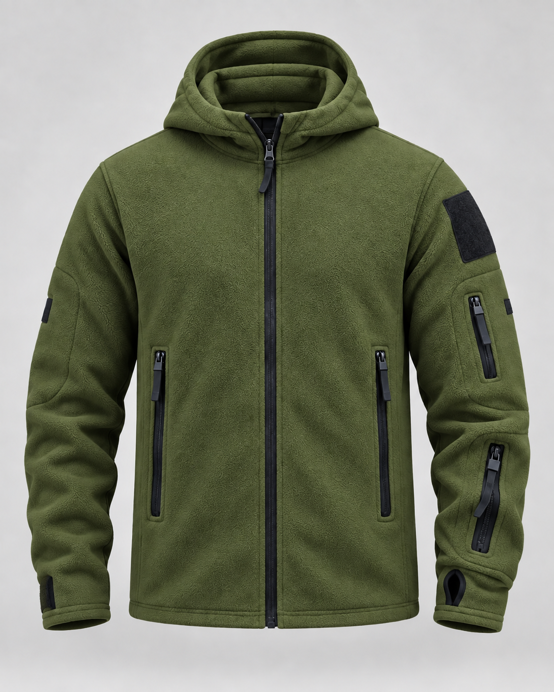 Logan | Hooded Full Zip Mens Fleece Jacket