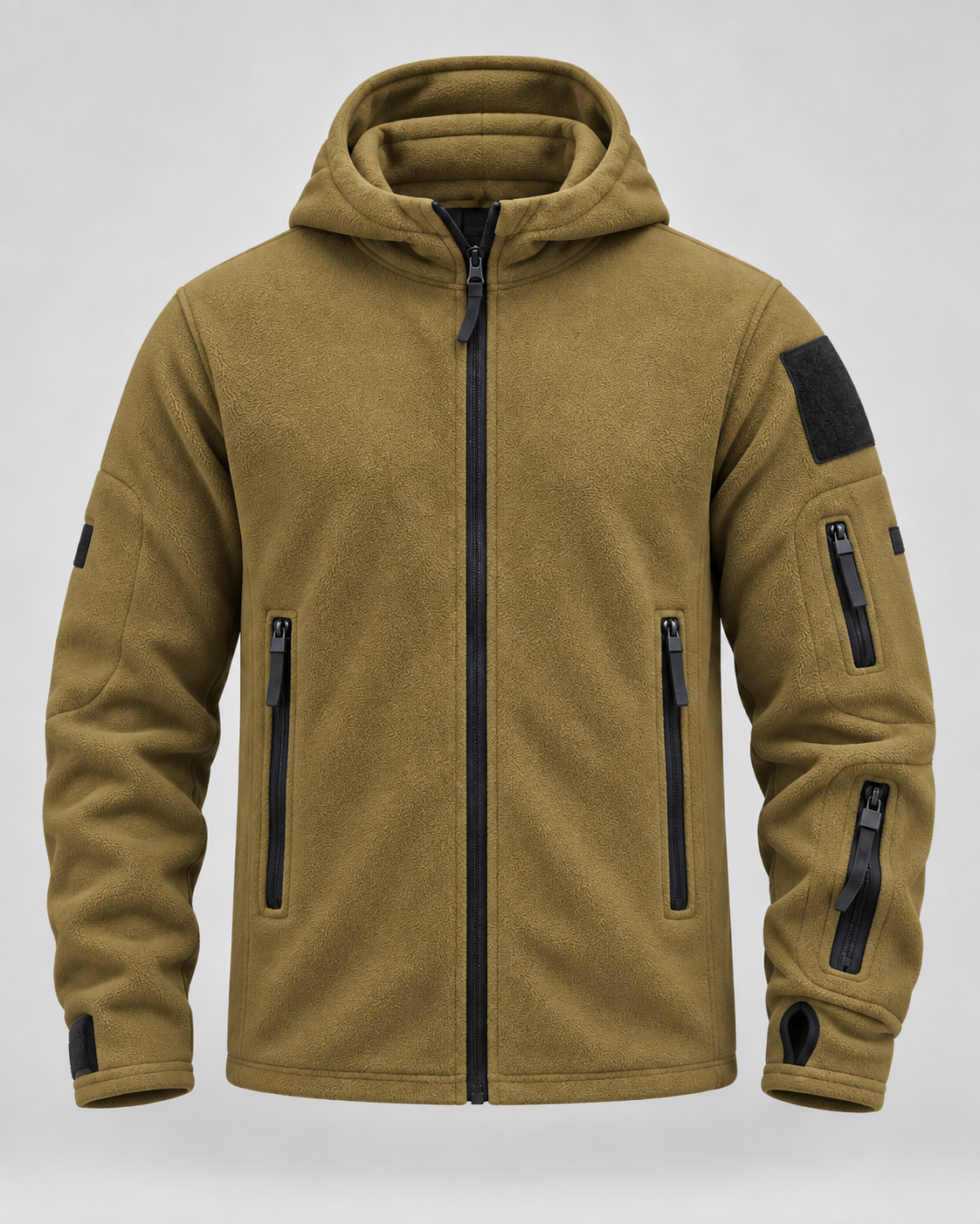 Logan | Hooded Full Zip Mens Fleece Jacket