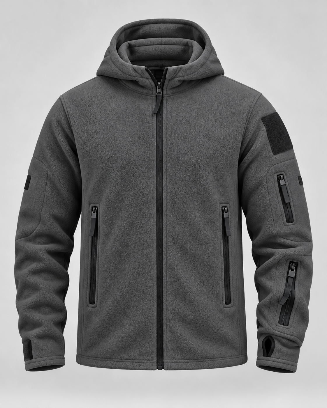 Logan | Hooded Full Zip Mens Fleece Jacket
