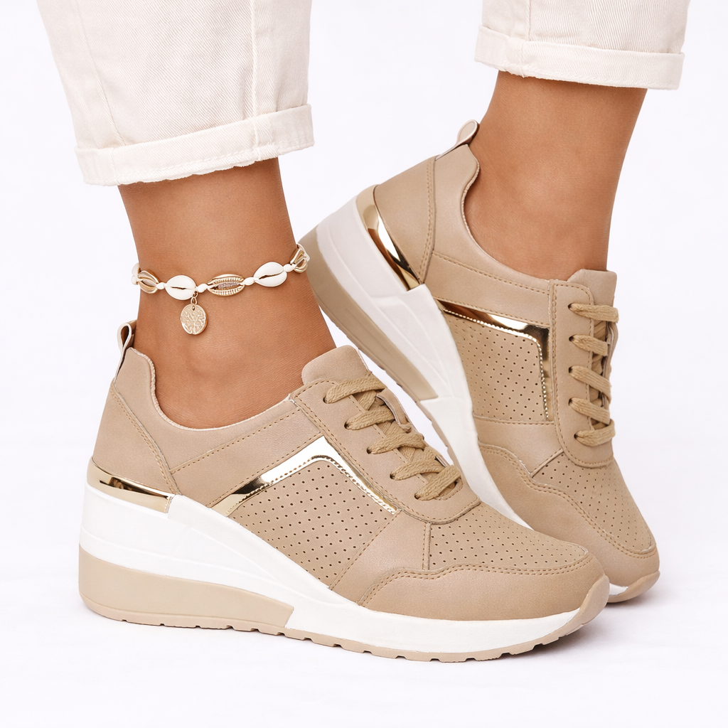 Lola | Polished Wedge Orthopedic Shoes Trainers